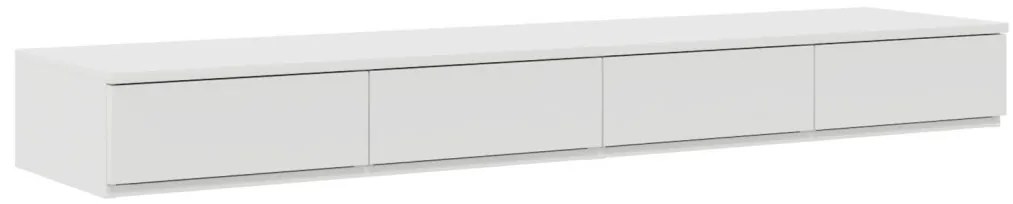Éjjeli Szekrény Fehér Mérnöki fa 150 x 36,5 x 16,5 cm Fiókok