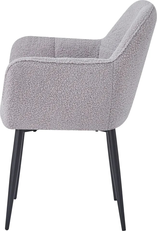 Étkezőszék, szürke/fekete, SENER