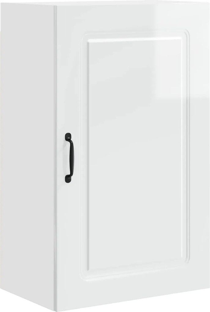 vidaXL Konyhaszekrény Kalmar Magas Fényű Fehér 50 x 31 x 80 cm Faanyag