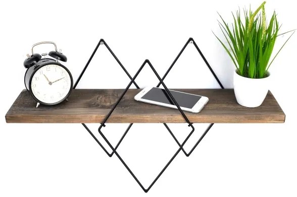 Fali polc 36x60 cm fenyő