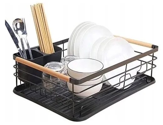 AKCIÓ Fém edényszárító AVERO fekete II. osztály