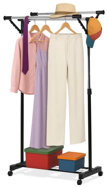 Fekete Fém Ruhafogas. 84521 BK