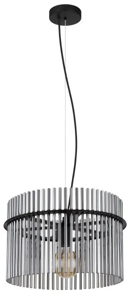 Globo 15698H - Csillár zsinóron GORLEY 1xE27/60W/230V átm. 40 cm fekete