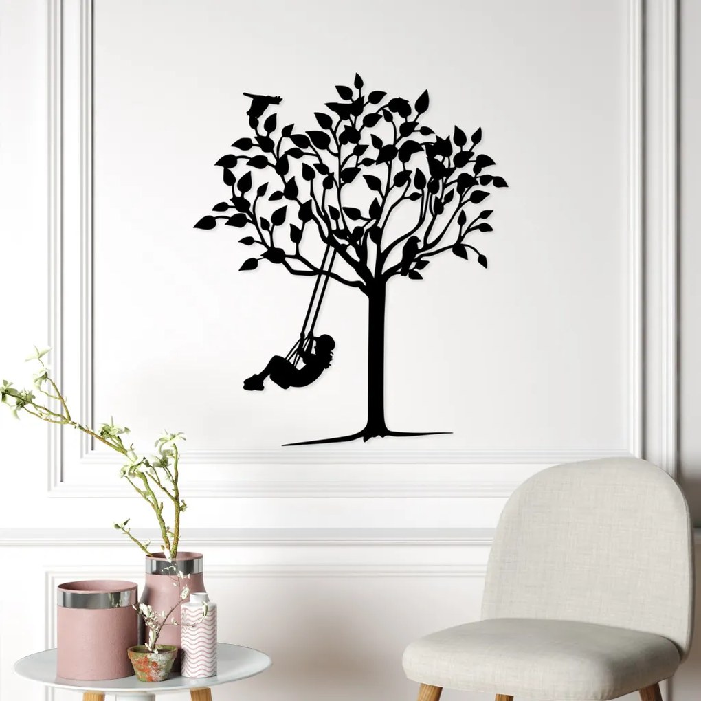 Swinging fém fali dekoráció, 56×70 cm
