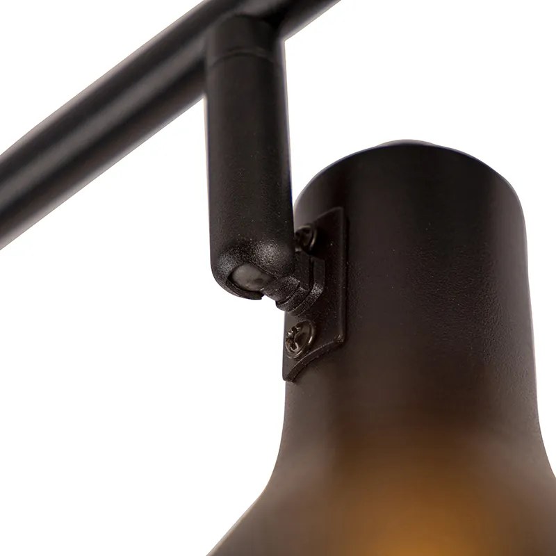 Modern spotlámpa fekete arannyal 4-lámpás - Magno