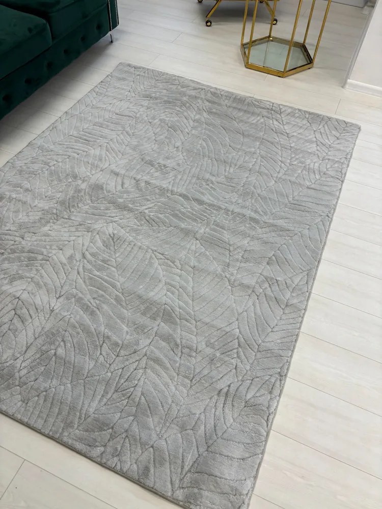 Salerno 3654 szürke shaggy szőnyeg 200x280 cm