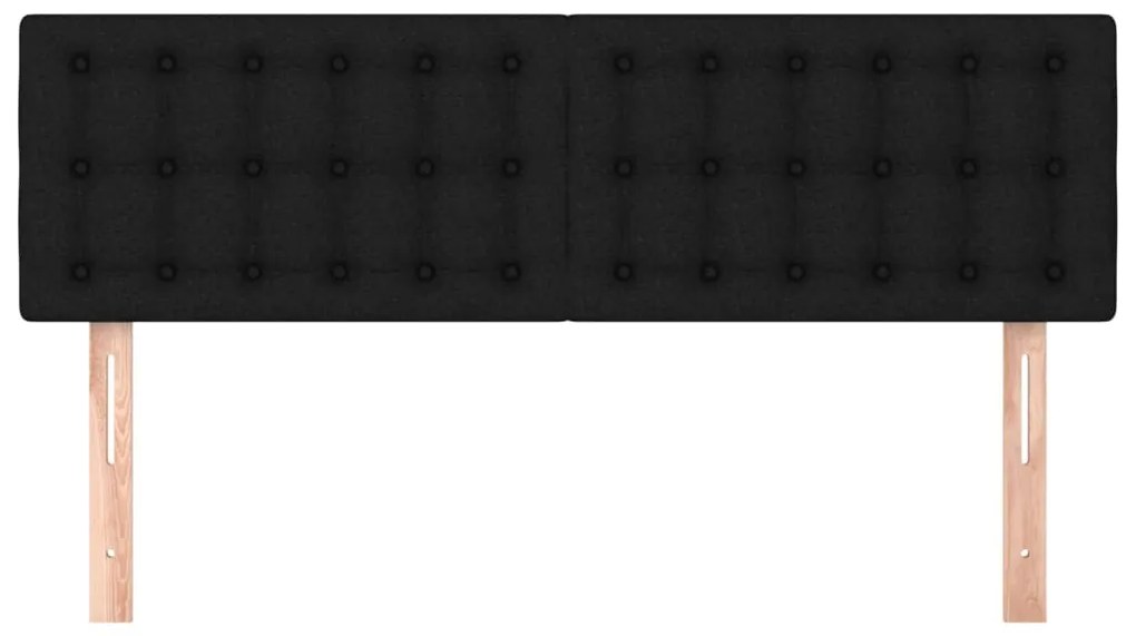 2 db fekete szövet fejtámla 72 x 5 x 78/88 cm