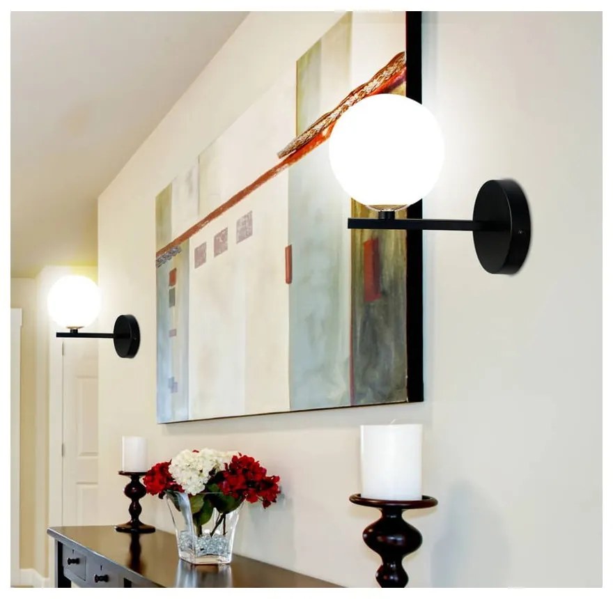 Fekete fali lámpa Kama – Candellux Lighting