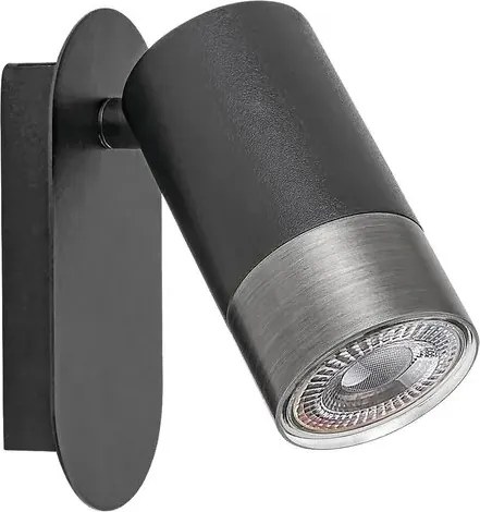 Rabalux beltéri fali lámpa gu10 5w matt fekete zircon