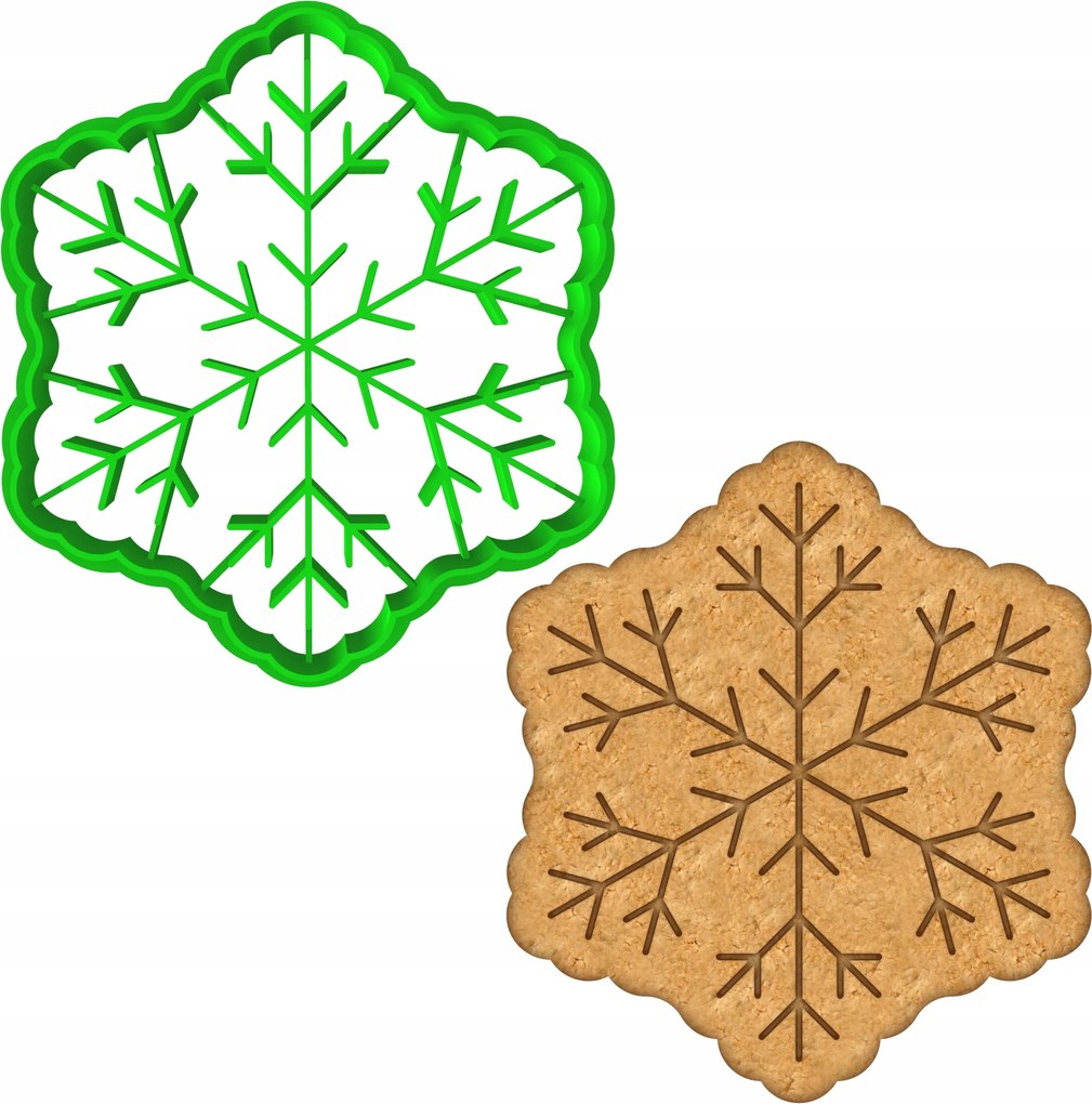 Karácsonyi Forma Mézeskalács lyukasztó Karácsony Hópehely