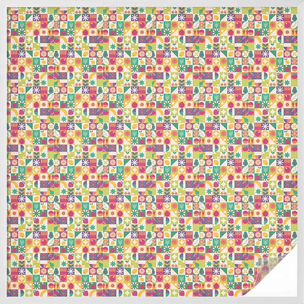 Ablakfólia Öntapadós Adatvédelem Színes absztrakt 100x100