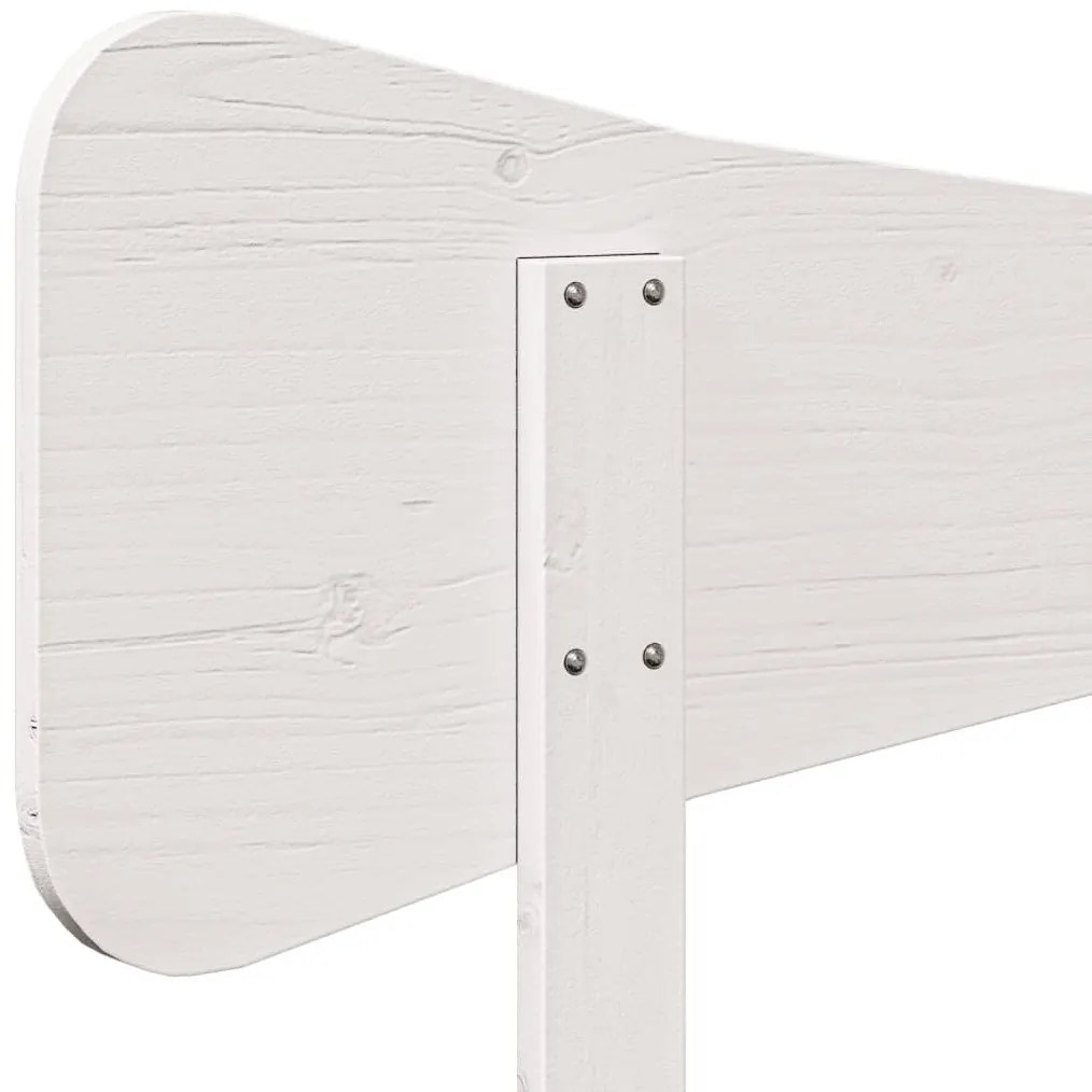 fehér tömör fenyőfa fejtámla 135 cm