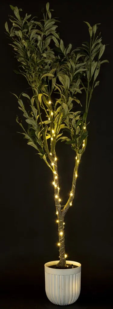Dekoratív LED dísznövény Műanyag Zöld 123x40x40cm