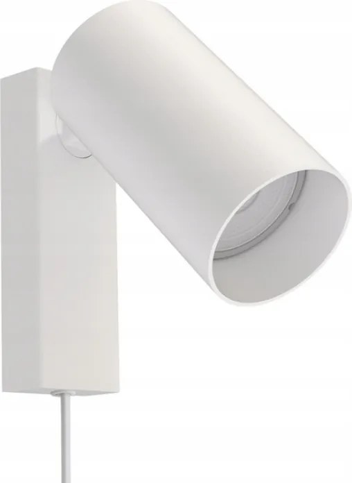 Fali Lámpa Mono Fehér Kábellel Modern Led Fali Lámpa