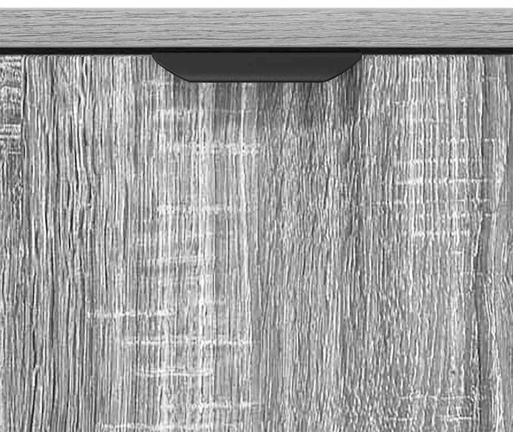Széf fiókkal Szürke sonoma 89.5 x 33 x 82 cm Faanyag