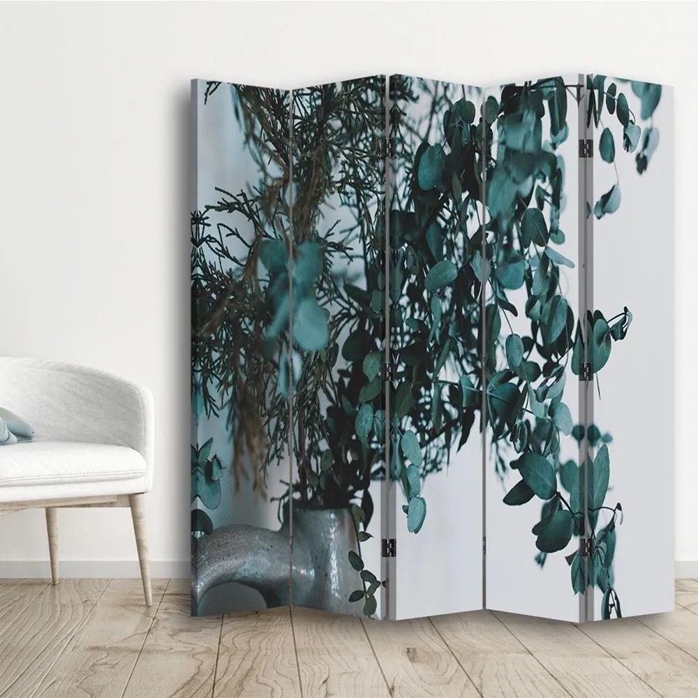 Gario Paraván Zöld növény vázában Méret: 180 x 170 cm, Kivitelezés: Forgó paraván 360°