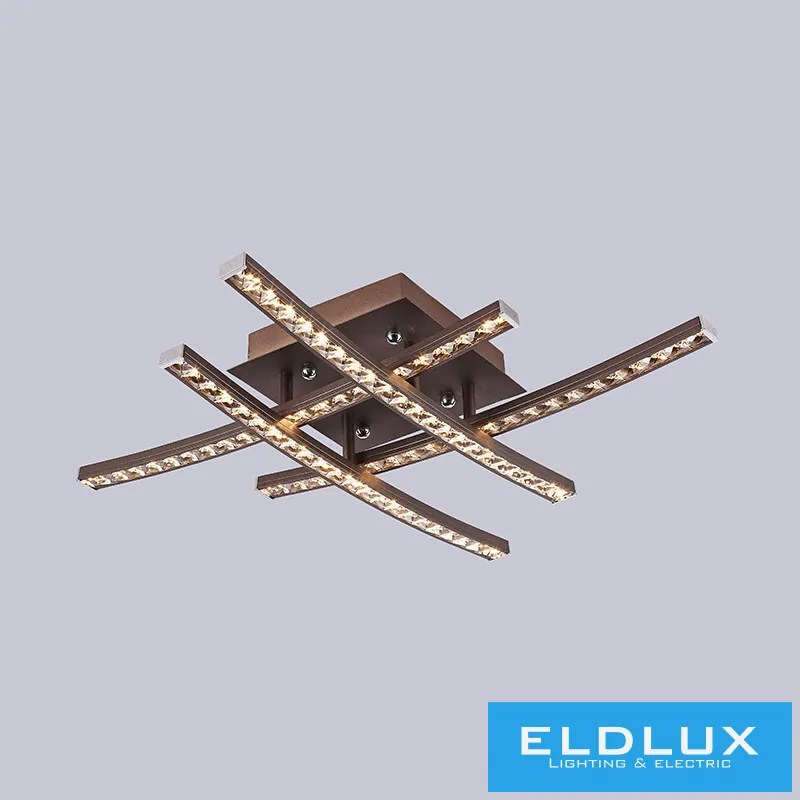 ELDLUX MEMPHIS kristályüveg mennyezeti lámpa króm 24W 4000K