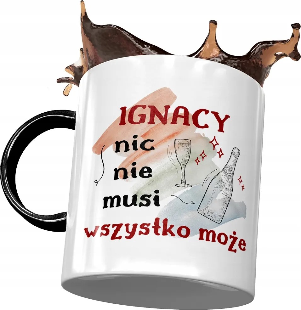 Fekete Bögre Ignác Férj Kollégának Ajándék Nyomtatott Fotóval