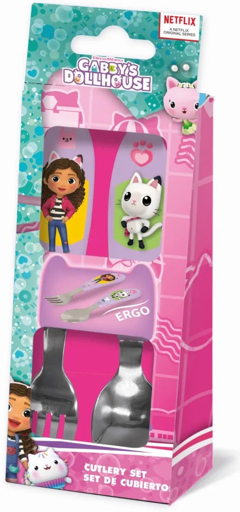 Gabi babaháza Friends fém ergo evőeszköz készlet - 2 darabos