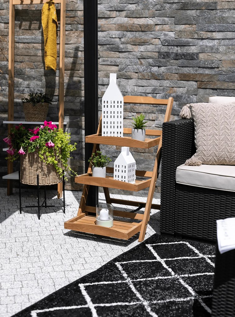 Polcállvány, 3 polcos, égerfa, IMPERO