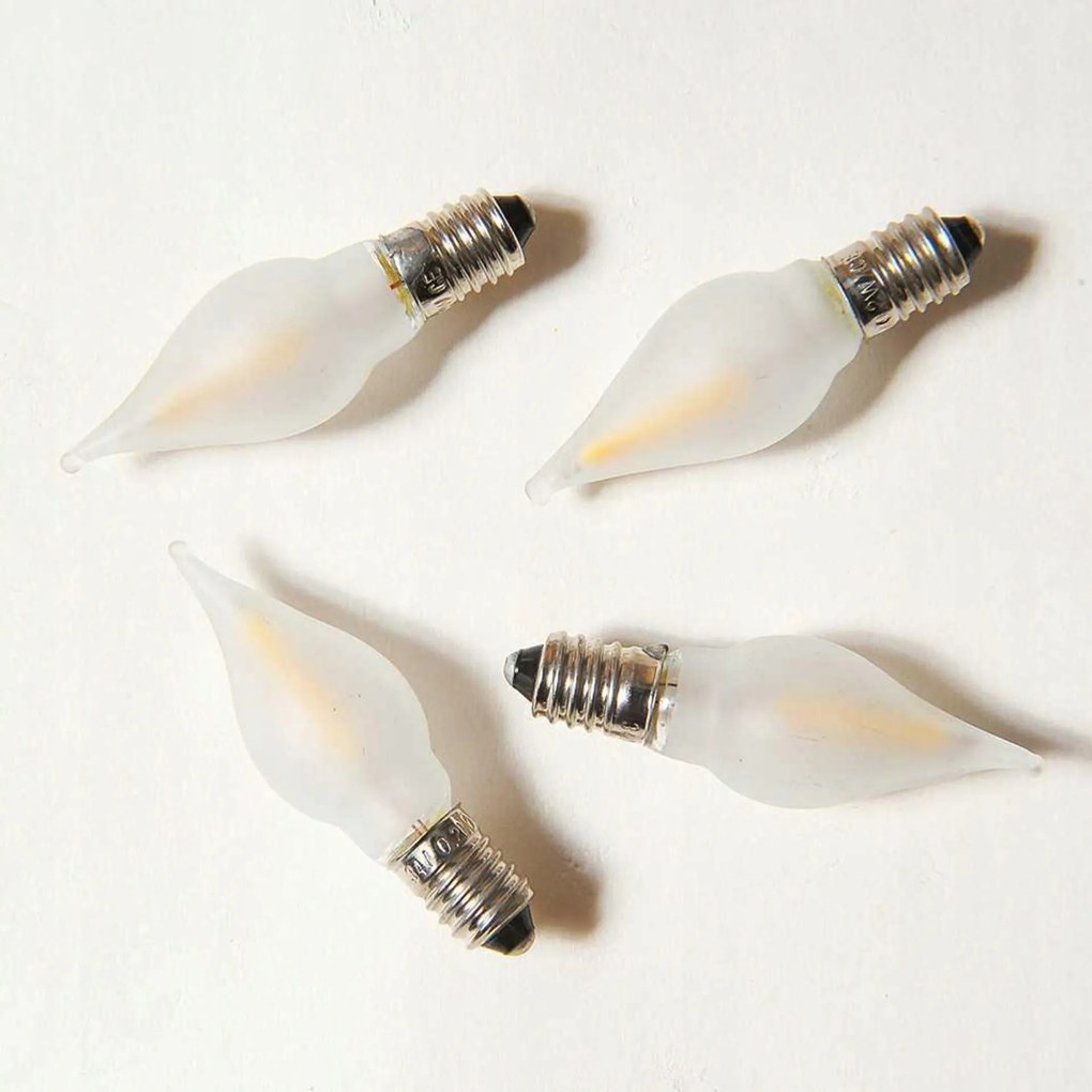 Exihand Led húzott matt izzó Filament gyertyatartóba 34V/0.25W húzott, csomag