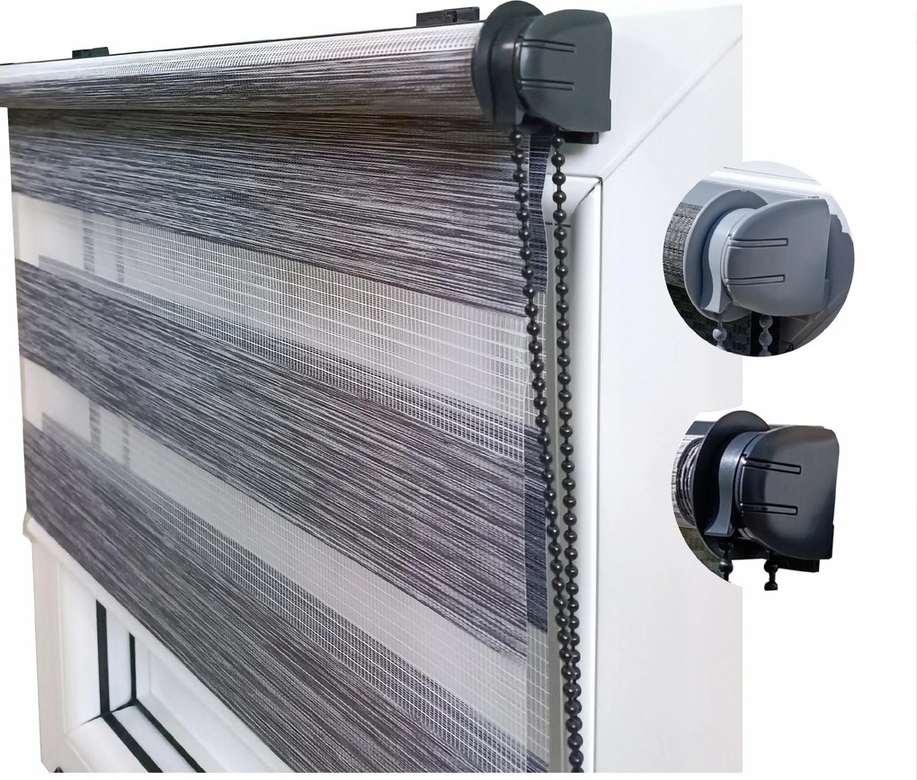 Roló Éjjel-nappal Lux méret 36x150cm Szürke