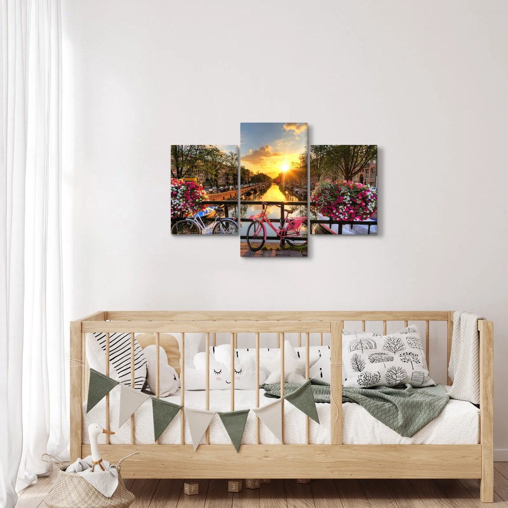 Kép - Napkelte Amszterdamban (90x60 cm)