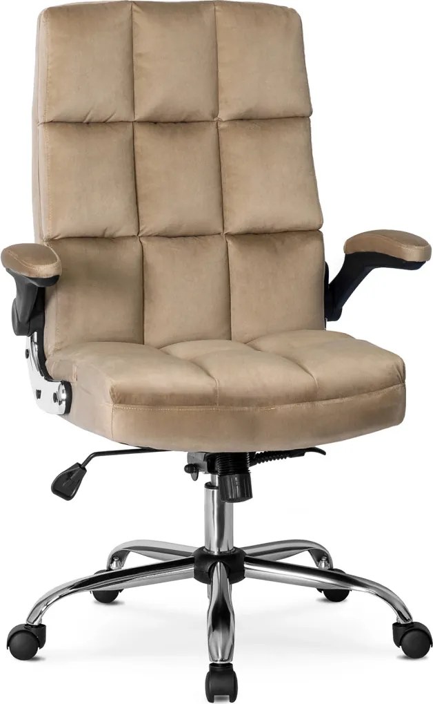 LONDON forgószék bézs bársony