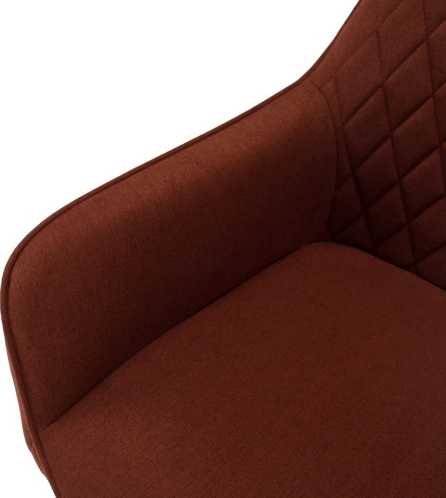 Design fotel, barna/fekete, OSKOR