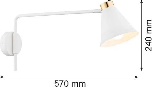 Argon AVALONE 8007 Fali lámpa 1x15W/E27 IP20