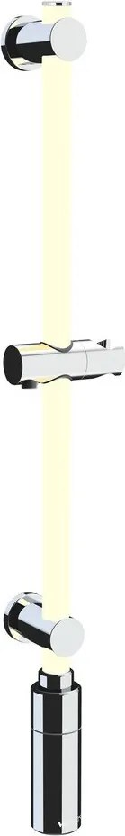 Ezüstszínű fali zuhanytartó 74 cm LED – Wenko