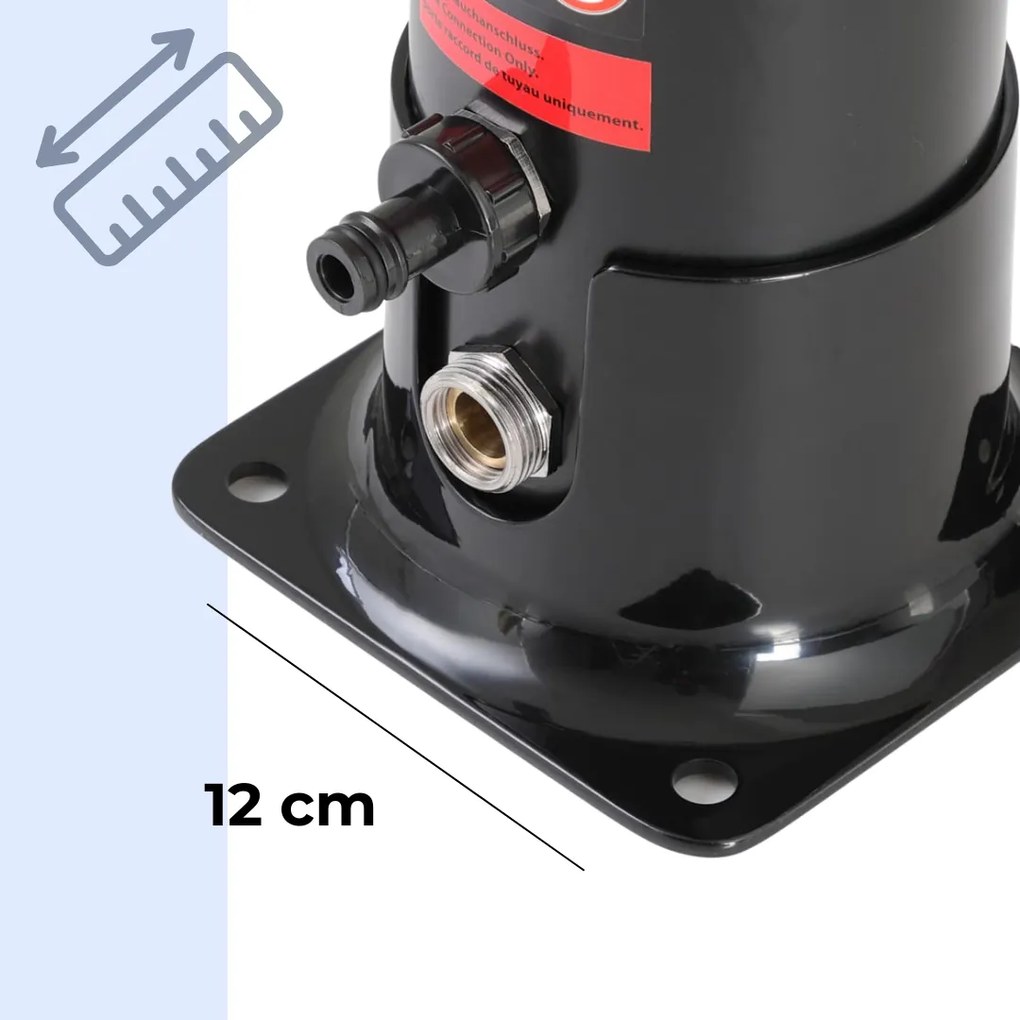 DELFINA napelemes zuhany, 20l, fekete Jurhan