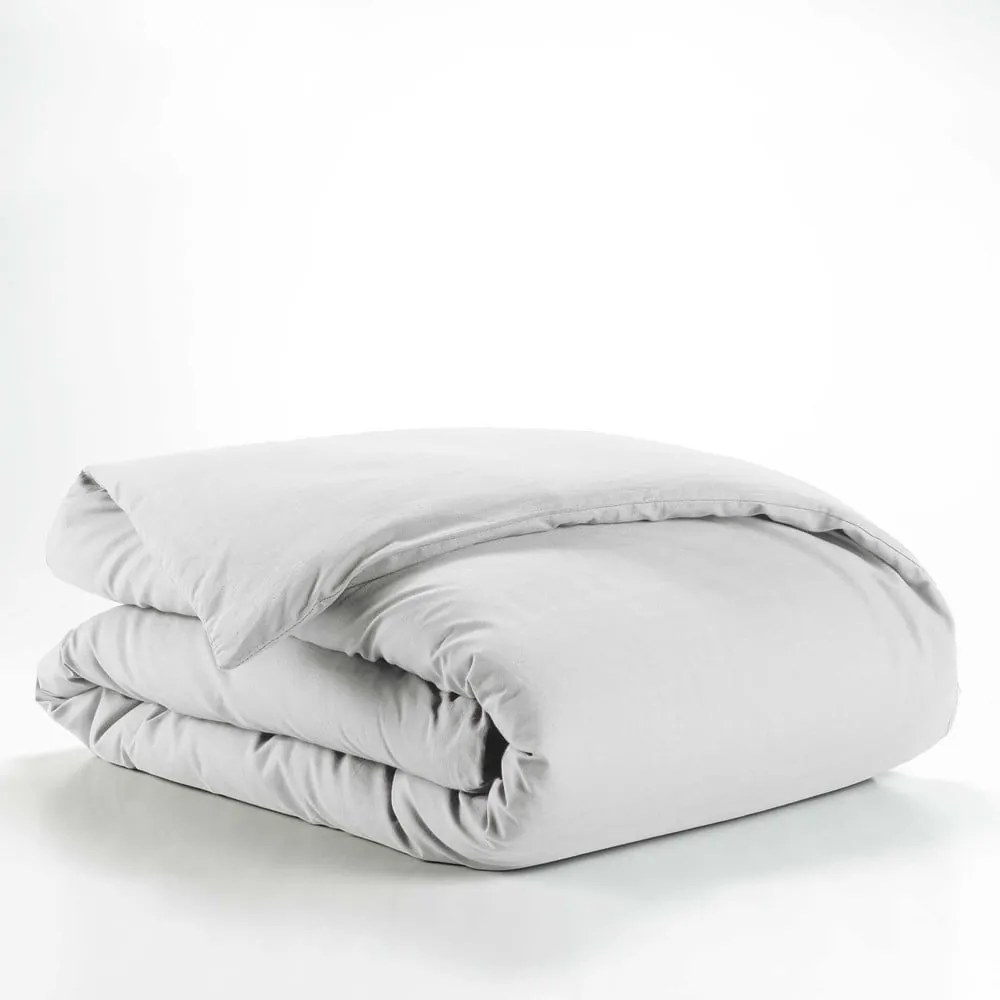 Fehér egyszemélyes pamut ágyneműhuzat 140x200 cm Lina – douceur d'intérieur