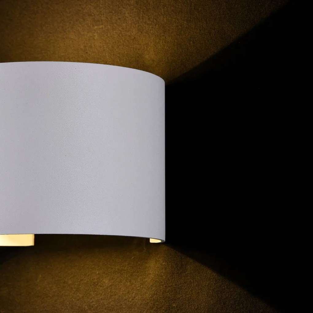MAYTONI O573WL-L6W FULTON Modern Kültéri Fali Lámpa Fehér LED IP54