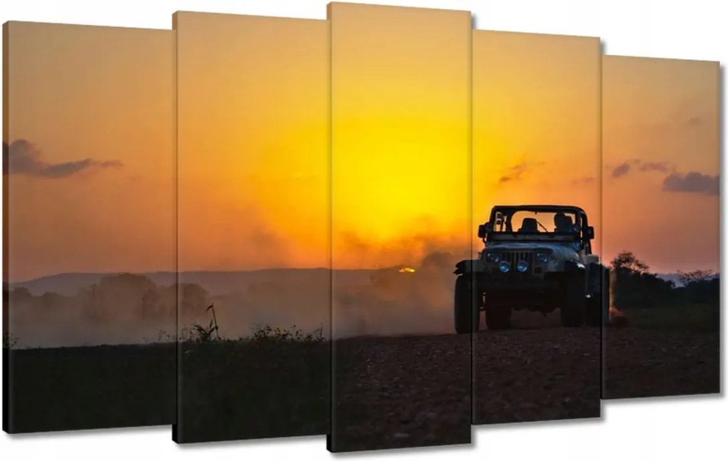 Vászonkép 100x60 Sivatag Terepjáró