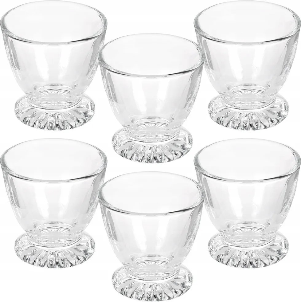 6x Üveg Alátét tojás poharak tojás tálalás