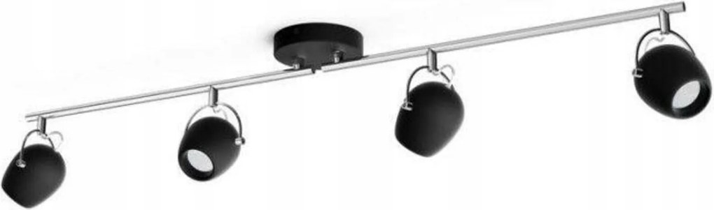 Philips Rivano 50614/30/P0 Led spotlámpa 4x4.3W fekete 2700K 1720lm