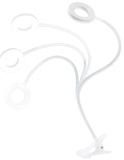 Solight WO66-W -LED dimmelhető asztali lámpa csíptetővel LED/8W/230V 3000/4000/5000K fehér