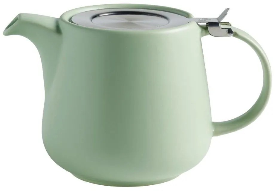 Tint zöld porcelán teáskanna szűrővel, 1,2 l - Maxwell & Williams