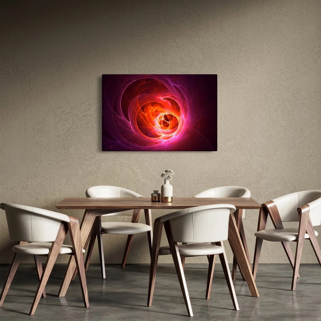 Modern rózsaszín absztrakció képe (90x60 cm)