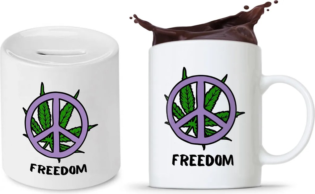 Dohányosoknak 420 Persely Szett fényképes nyomott mintás bögre