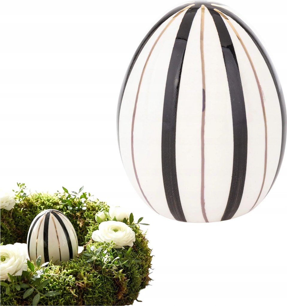 Kerámia Tojás 7 CM Húsvéti Kerámia Figura Ajándék Nádra