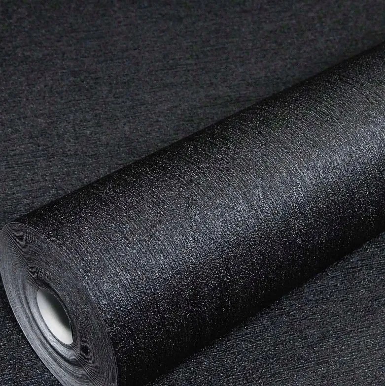 Gyönyörű Fekete Exkluzív Karl Lagerfeld Tapéta Szatén Fényes