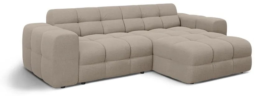 Barna sarokkanapé (jobb oldali-heverő résszel) Kendal – Micadoni