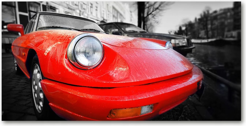 Fotó üvegkép Klasszikus autó 140x70