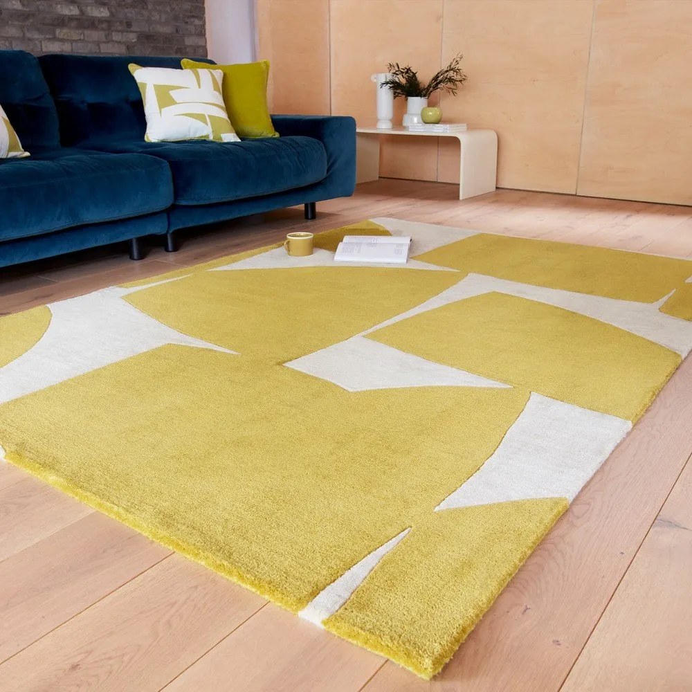 Okkersárga kézi szövésű szőnyeg újrahasznosított szálakból 200x290 cm Romy – Asiatic Carpets