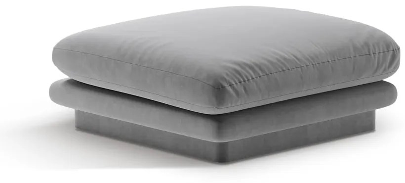 Világosszürke bársony lábtartó Torino – Micadoni