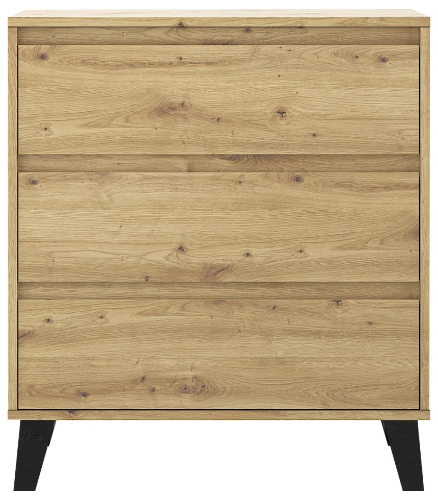 BOGAN 3S70 komód, tölgyfa artisan