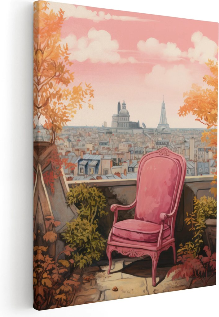 Kép A Nappaliba Párizs Vászonkép Olajfestmény Város