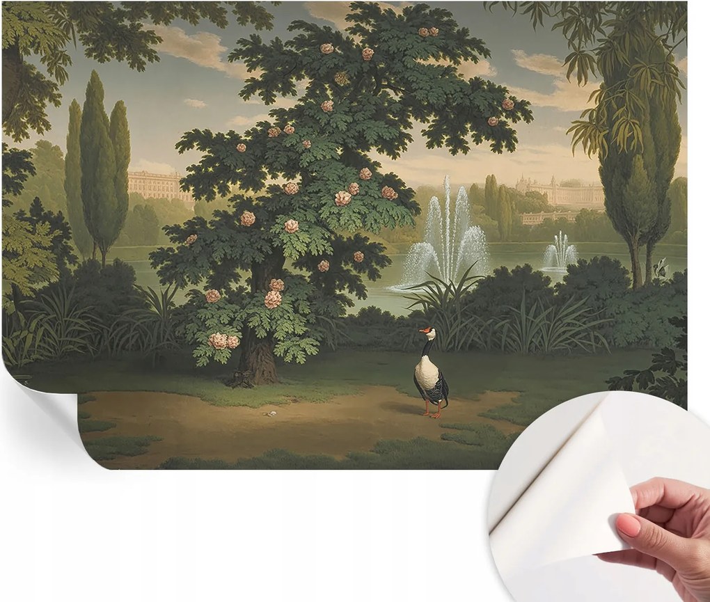 Mosható öntapadós fotótapéta Étkezőbe Természetes kert 152x104 cm